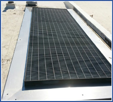 Stainless Curb Cover for Ventilation System