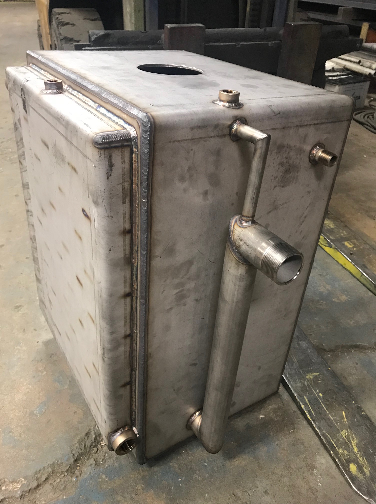 Stainless Steel Acid Tank with Heat Exchanger